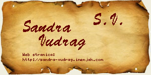 Sandra Vudrag vizit kartica